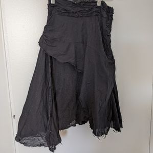 Free people black layered skirt